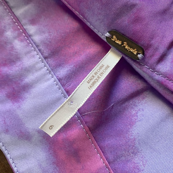 Free People Skirt Purple Tiedye - Picture 4 of 4